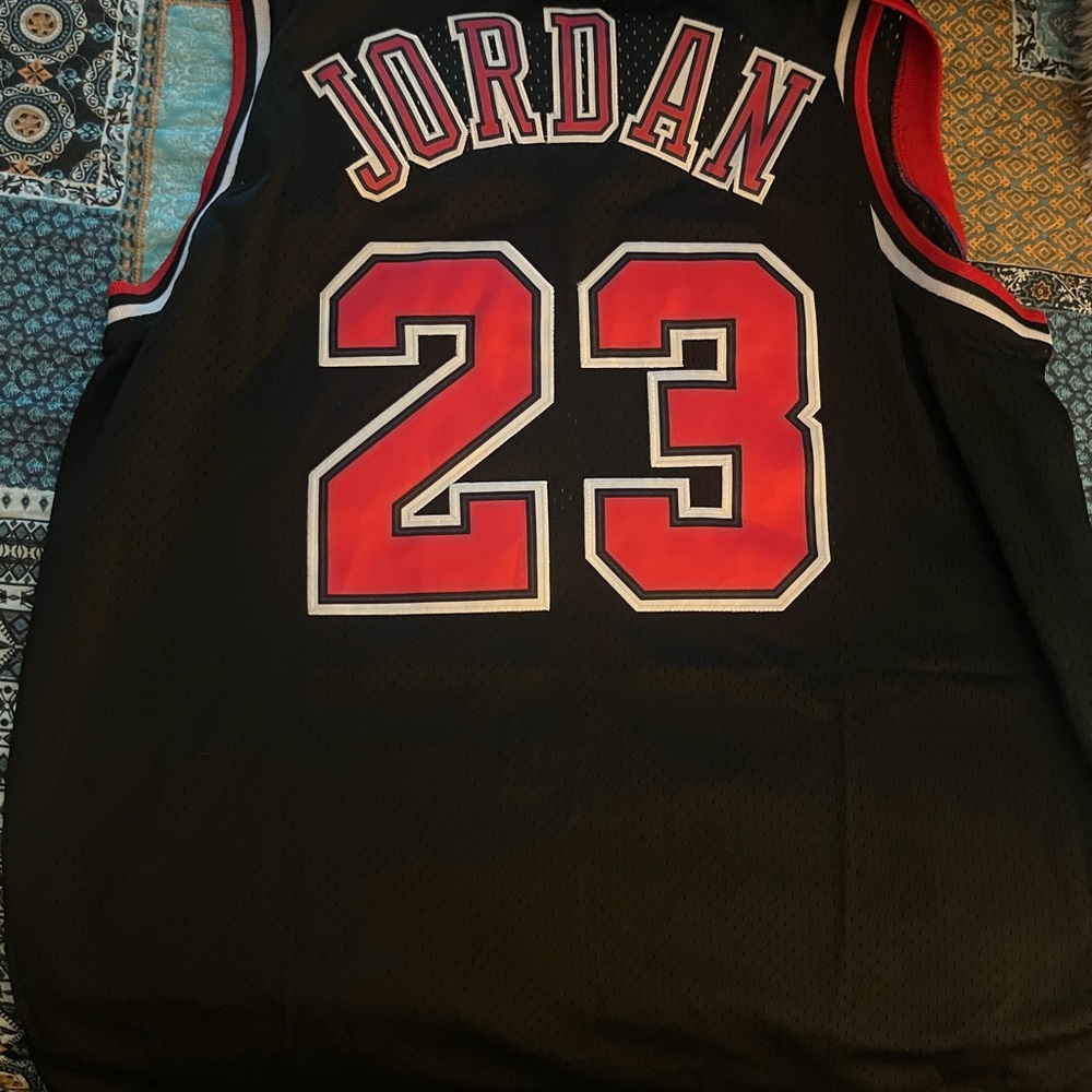 Jordan Black and Red Jersey